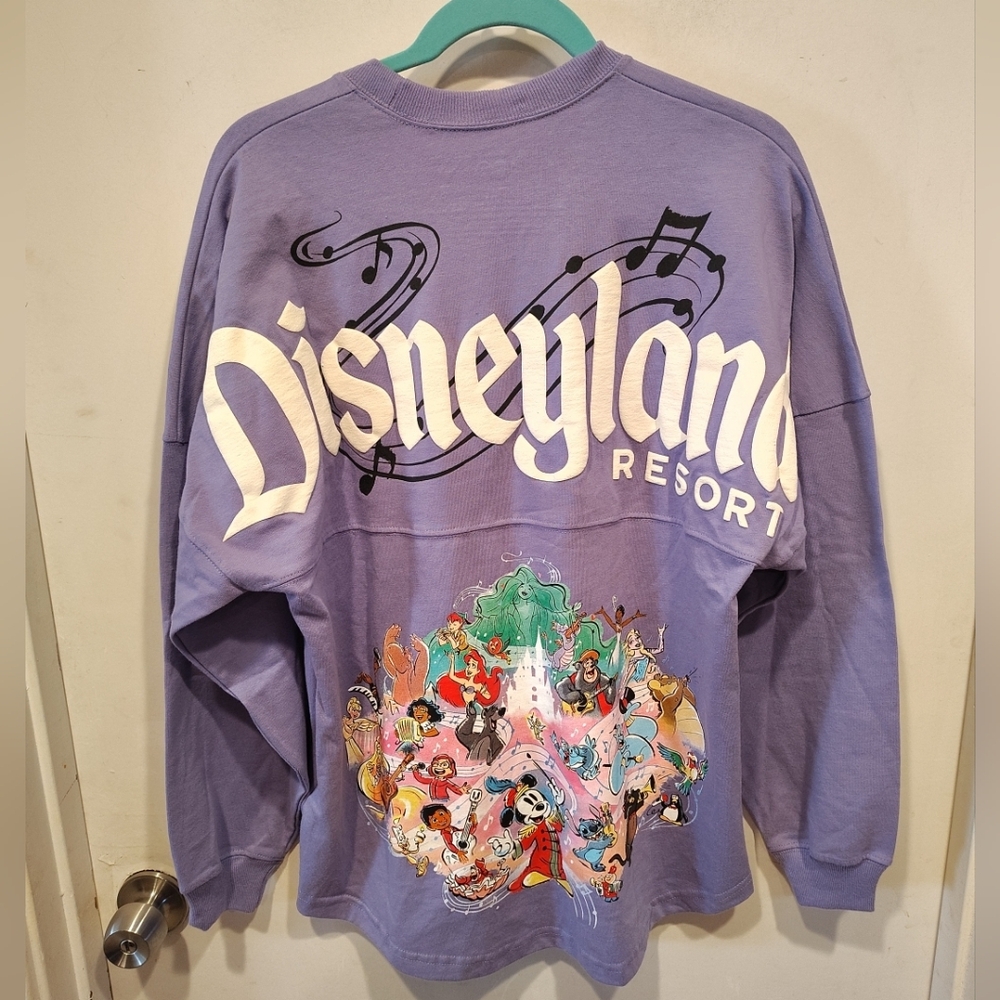 Disneyland 100 Years Of Music & Wonder Purple Commemorative Spirit Jersey Sz S